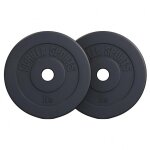 Disque musculation olympique en plastique 50 / 51 mm set 2 x 15 kg gorilla sports