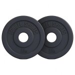 Disque musculation olympique en plastique 50 / 51 mm set 2 x 2, 5 kg gorilla sports