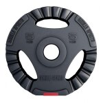 Disque musculation olympique avec poignes 50 / 51 mm 5 kg gorilla sports