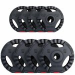 Disque musculation olympique avec poignes 50 / 51 mm set 30kg (4x2, 5 4x5kg) gorilla sports