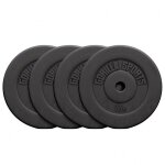 Disques musculation en plastique 30 / 31 mm set 30kg (4x7, 5 kg) gorilla sports