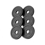 Disque olympique en fonte 50 / 51 mm set 30 kg (6x5 kg) gorilla sports