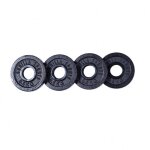 Disque de poids en fonte 30 / 31 mm noir / 2 kg (4x0, 5 kg) gorilla sports