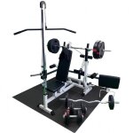 Banc de musculation multifonction universel avec 46 pices blanc gorilla sports