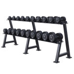 Halt�re rond en caoutchouc set 325 kg avec support gorilla sports