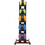 Lot de 5 mdecines ball avec rack de rangement gorilla sports