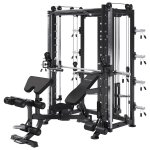 Multipresse smith machine compl�te avec banc et c�bles maxxus