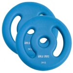 Disques en n�opr�ne 30 / 31 mm 6 kg (2x3 kg) gorilla sports