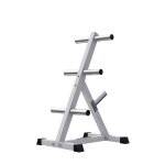 Rack de rangement pour disques olympiques 50 / 51mm blanc gorilla sports