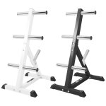 Rack de rangement pour disques olympiques 50 / 51mm blanc gorilla sports