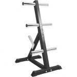Rack de rangement pour disques olympiques 50 / 51mm noir gorilla sports