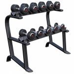 Rack de rangement pour haltres courts jeu d'haltres professionnel 90 kg gorilla sports