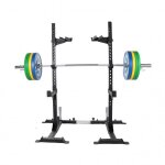 Rack  squats avec set d'haltres olympiques 140 kg gorilla sports