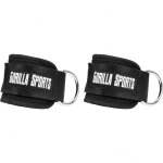 Sangle de cheville en nylon avec rembourrage ensemble de 2 gorilla sports