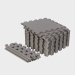 Set de dalles de protection (30x30cm) gris gorilla sports