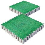 Set de dalles de sol musculation - 16 pices aspect herbe gorilla sports