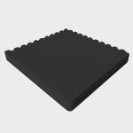 Set de dalles de sol musculation - 6 pi�ces + embouts noir gorilla sports