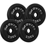 Set de disques 30 / 31 mm de musculation 2 40 kg 10 kg (4 x 2. 5 kg) movit