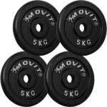 Set de disques 30 / 31 mm de musculation 2 40 kg 20 kg (4 x 5 kg) movit