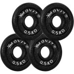 Set de disques 30 / 31 mm de musculation 2 40 kg 2 kg (4 x 0. 5 kg) movit