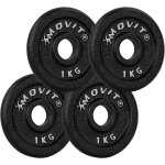Set de disques 30 / 31 mm de musculation 2 40 kg 4 kg (4 x 1 kg) movit