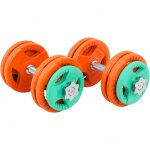 Set d'haltres 30 kg avec stop - disques collier en toile gorilla sports