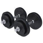 Set d'haltres courts en plastique gorilla sports