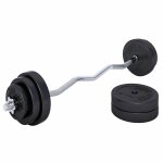 Set barre curl sz avec disques gorilla sports