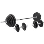 Set d halt�res longs en caoutchouc de 100 kg gorilla sports