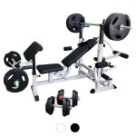 Banc de musculation multifonction blanc gorilla sports
