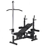 Stations de musculation universelle avec poulie de traction noir gorilla sports