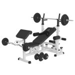 Stations de musculation universelle avec set d'haltres plastique 108 kg gorilla sports