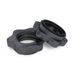 Stop - disques en toile pour barres d'haltres 30 / 31 mm - ensemble de 2 noir gorilla sports