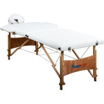 Table de massage pliante avec sac de transport blanc movit