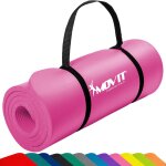 Tapis gymnastique 190 x 100 x 1. 5 cm / rose movit