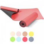 Tapis de yoga 180 x 60 x 0, 6 cm rouge gorilla sports