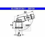 Ate raccord, tuyau flexible (ref: 03. 3390 - 0139. 1) Ate raccord, tuyau flexible (ref: 03. 3390 - 0139. 1)