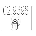 Mts bute lastique, silencieux pour volkswagen: polo & seat: ibiza, cordoba & skoda: fabia (ref: 02. ...