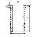 Goetze chemise de cylindre pour land rover: range rover & ford: granada, scorpio & alfa romeo: 33, 155, ... Goetze chemise de cylindre pour land rover: range rover & ford: granada, scorpio & alfa romeo: 33, 155, ...