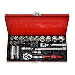 Precision steel coffret cliquets et douilles 3 / 8 (ref: 211421) Precision steel coffret cliquets et douilles 3 / 8 (ref: 211421)