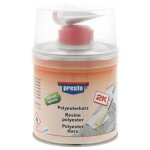 Presto rsine et mastic carrosserie : rsine jauntre polyester 250. 0 g (ref: 443855)