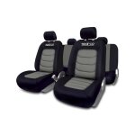 Sparco housse de sige universelle : 2 siges (avant) + 3 siges (arrire) noir / gris (ref: spc1019gr) ...