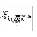 Mts tuyau d'chappement pour hyundai: elantra, coup, lantra (ref: 01. 20240)