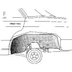 Van wezel passage de roue pour mercedes - benz: 123 series (ref: 3010470)
