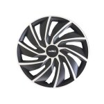Wrc enjoliveur 15. 0 pouces, quantit : 4, noir / argent (ref: 007598)