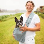 4lazylegs sac de transport bandoulire pocket canvas toile 15 kg gris