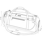 Abbey sac d'extrieur sphere xxl anthracite et rouge 50oc - agr - uni