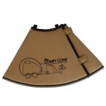 All four paws collier animaux de compagnie comfy cone l 25 cm brun
