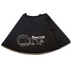 All four paws collier animaux de compagnie comfy cone xs 11 cm noir