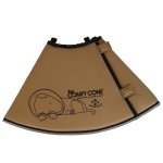 All four paws collier animaux de compagnie comfy cone xxl 37, 5 cm brun
